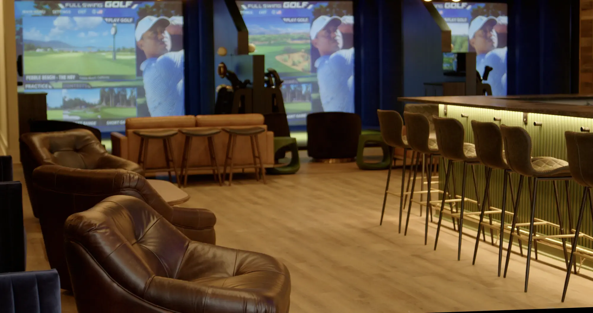 Clubhouse - Sports bar in Greensboro - Golf Simulators
